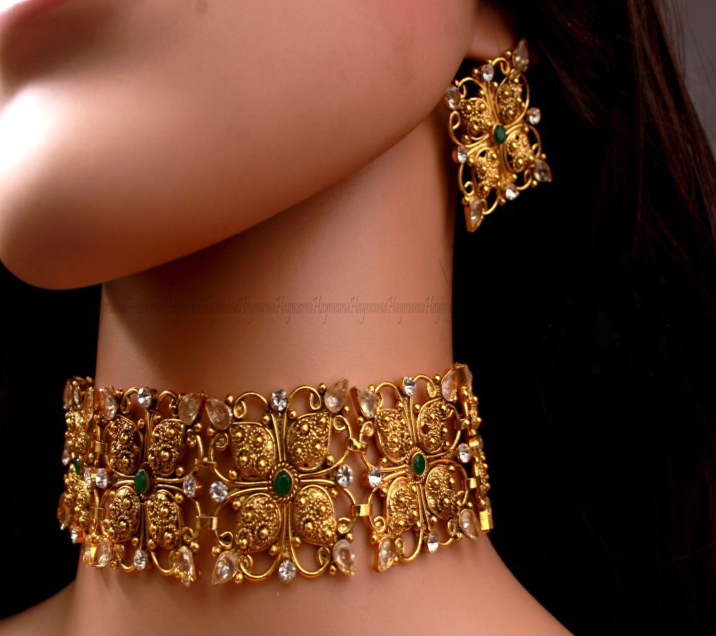 5 Years Guarantee Gold Plated Chokar Jewelry