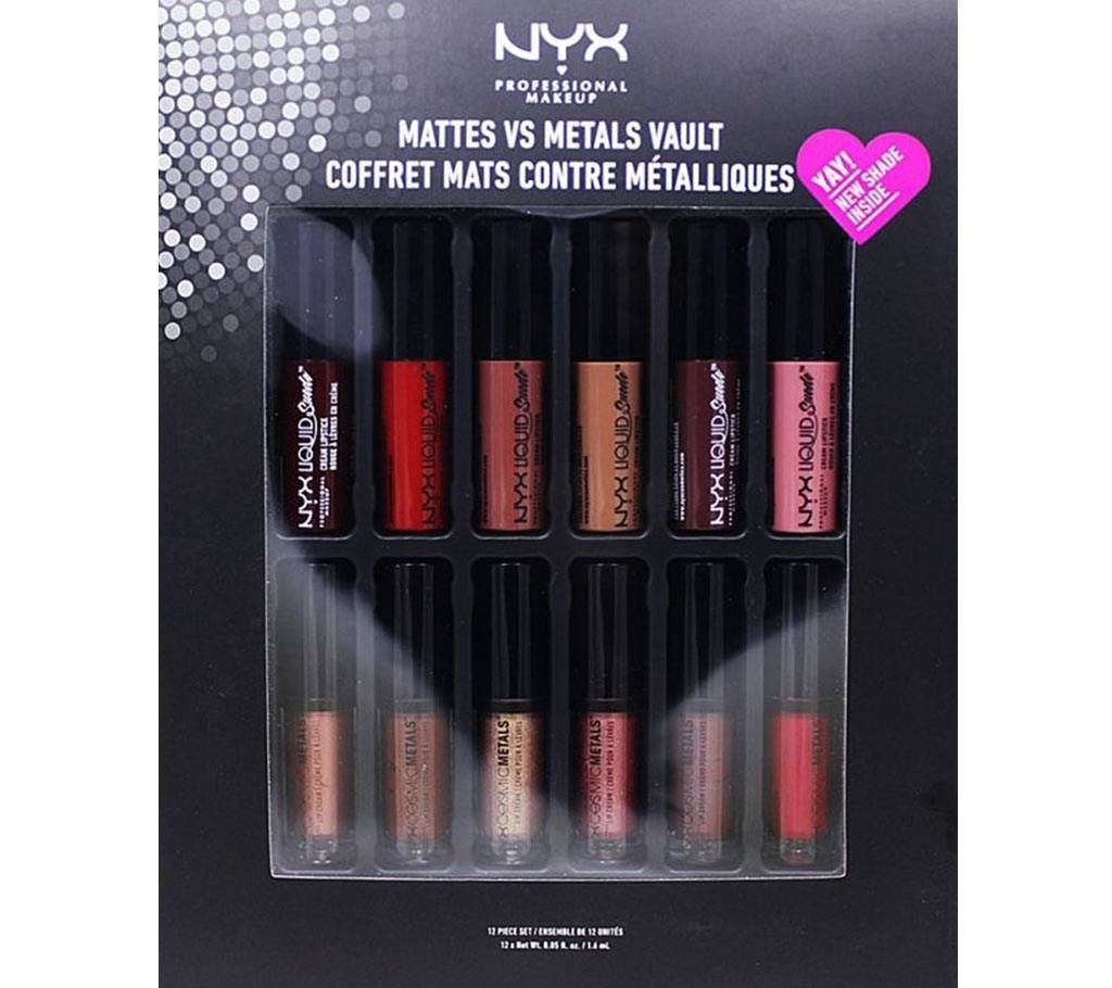 NYX Soft Matte Vault Set - 12 colors -Thailand
