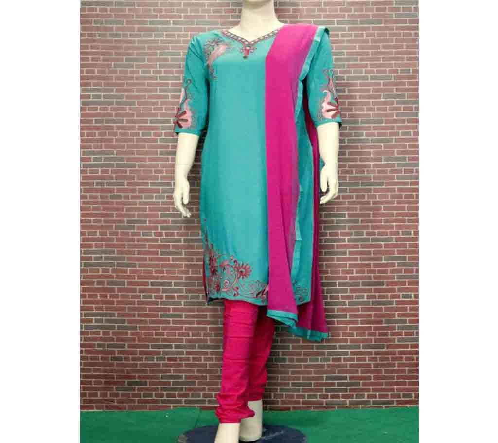 Readymade Emboidery Priented Three Piece 