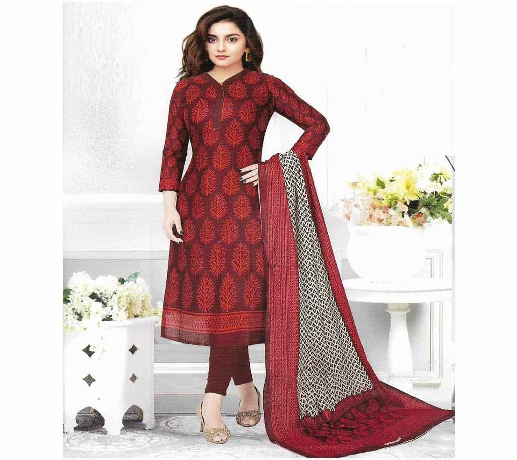 New Unstiched Printed Cotton Three Piece5