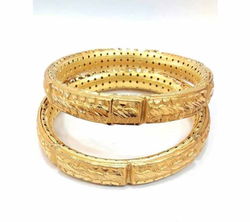 Indian Gold plated Ruli Bangles For Women-2 Piece