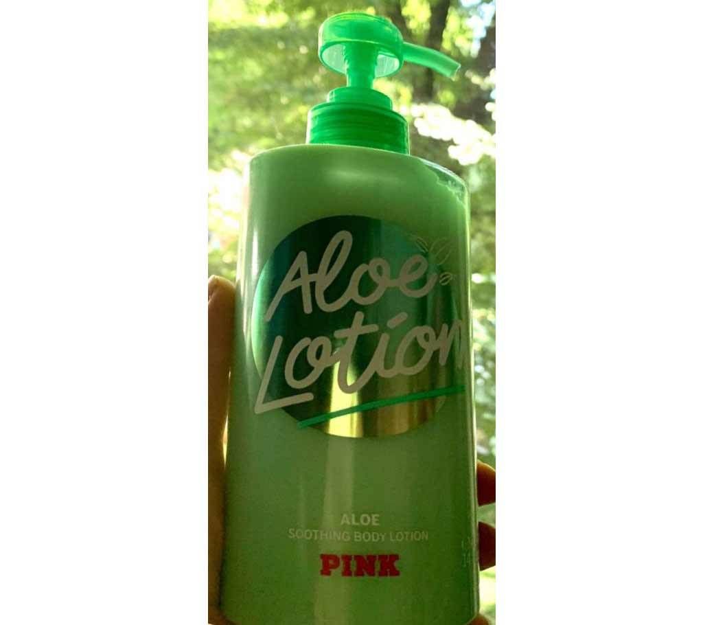 Aloe Soothing Body Lotion Pink 14Oz-USA