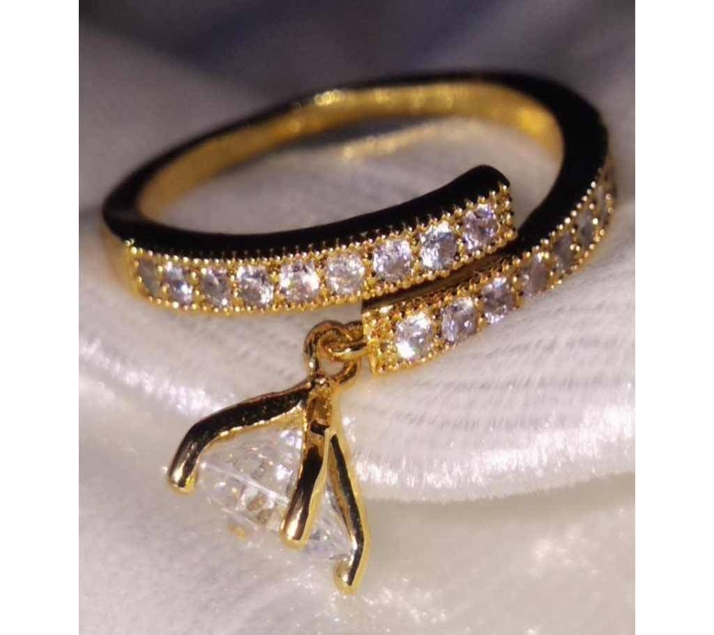 Stone Gold plated Finger Ring