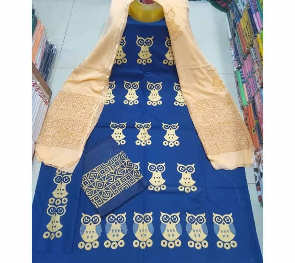 Rajdhani Voil Cotton Block Printed Shalwer Kameez for Women-17