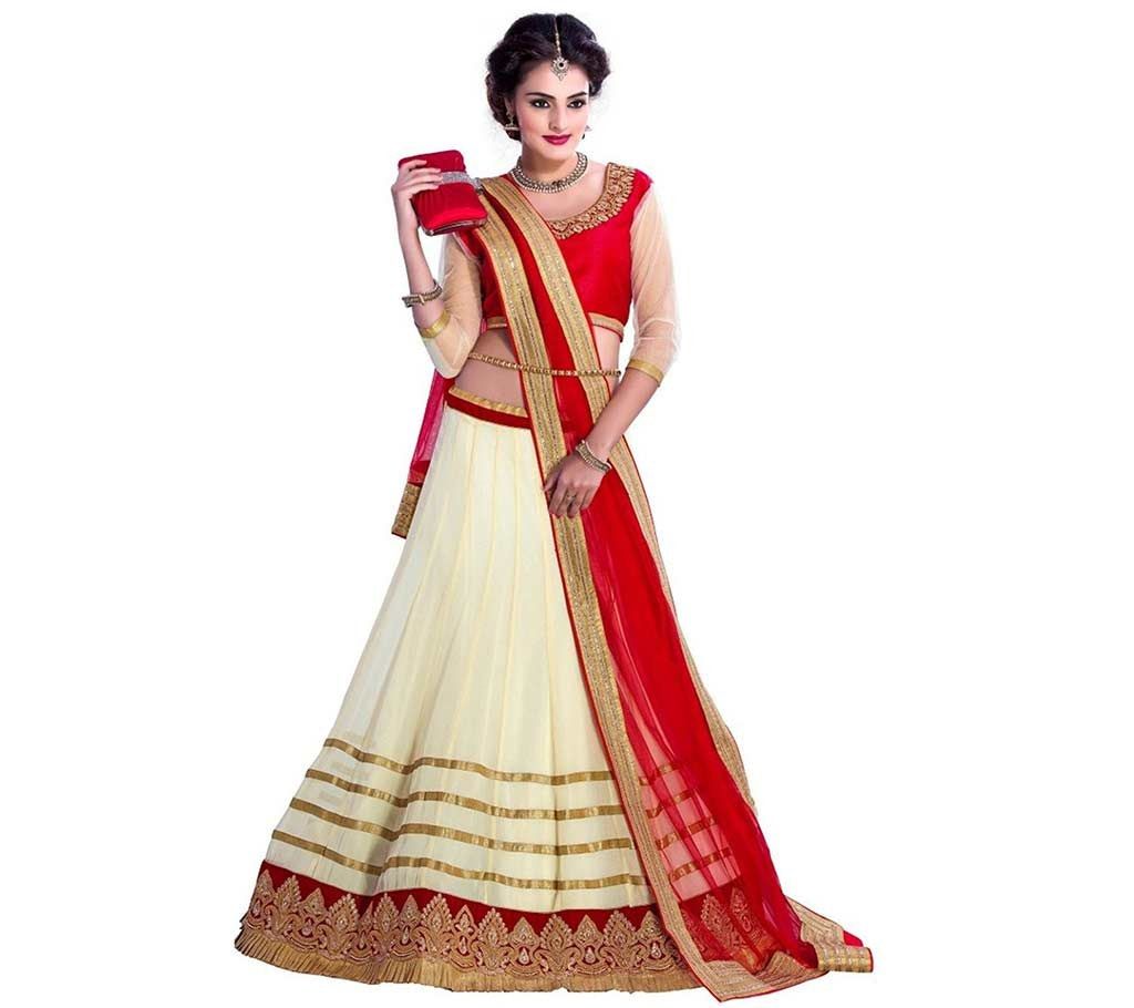 Semi Stitched Embroidery Georgette Lehenga (Copy)
