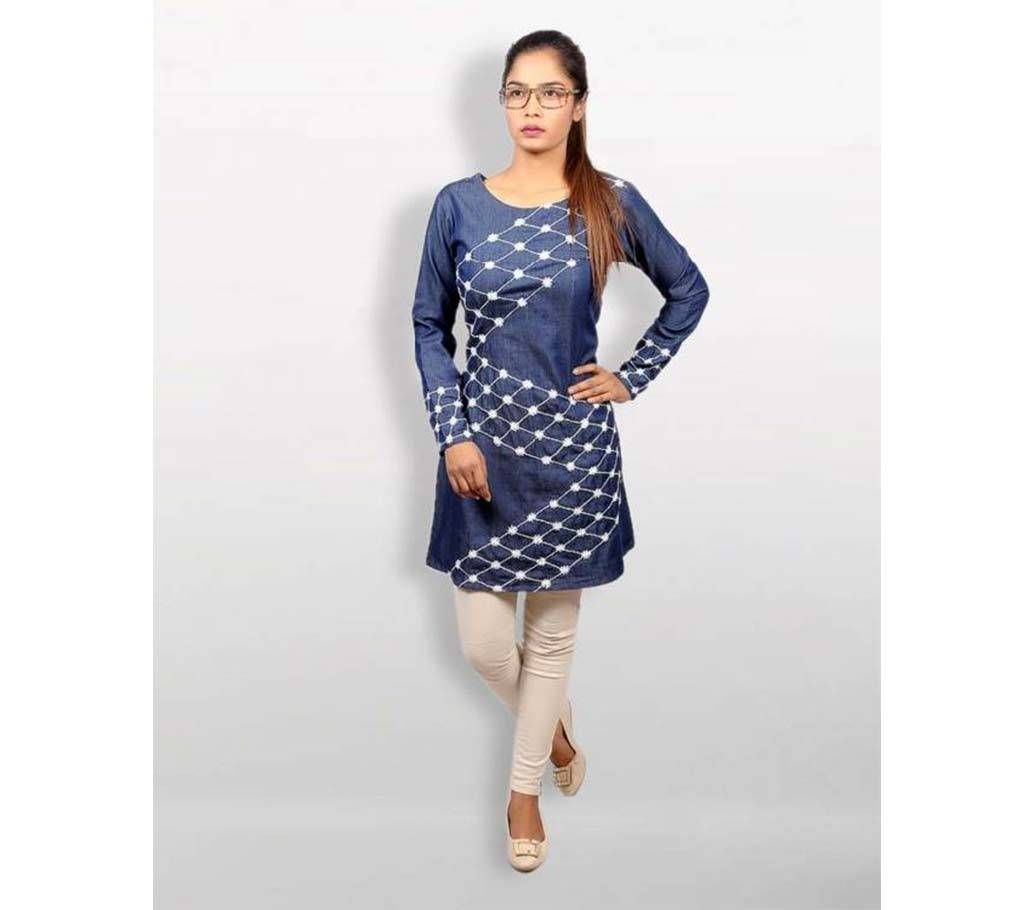 Blue Chambray Top for Women