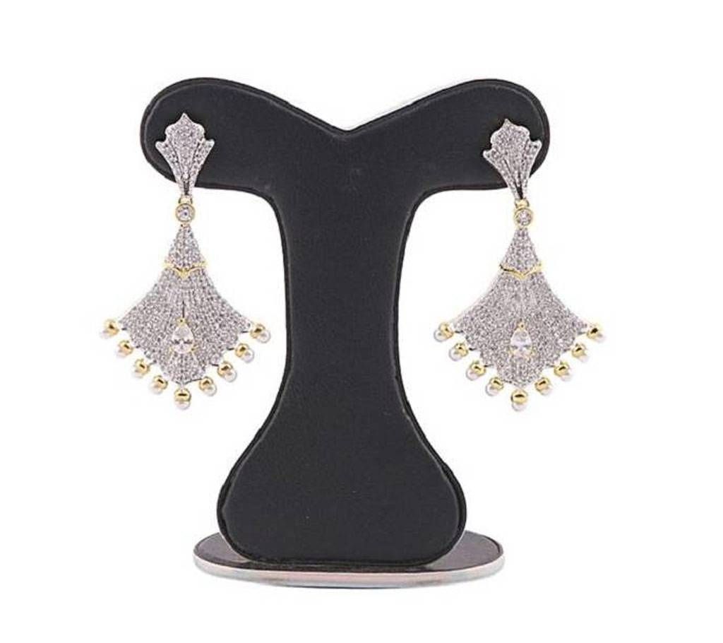 Silver Indian Diamond Cut Earring For Women
