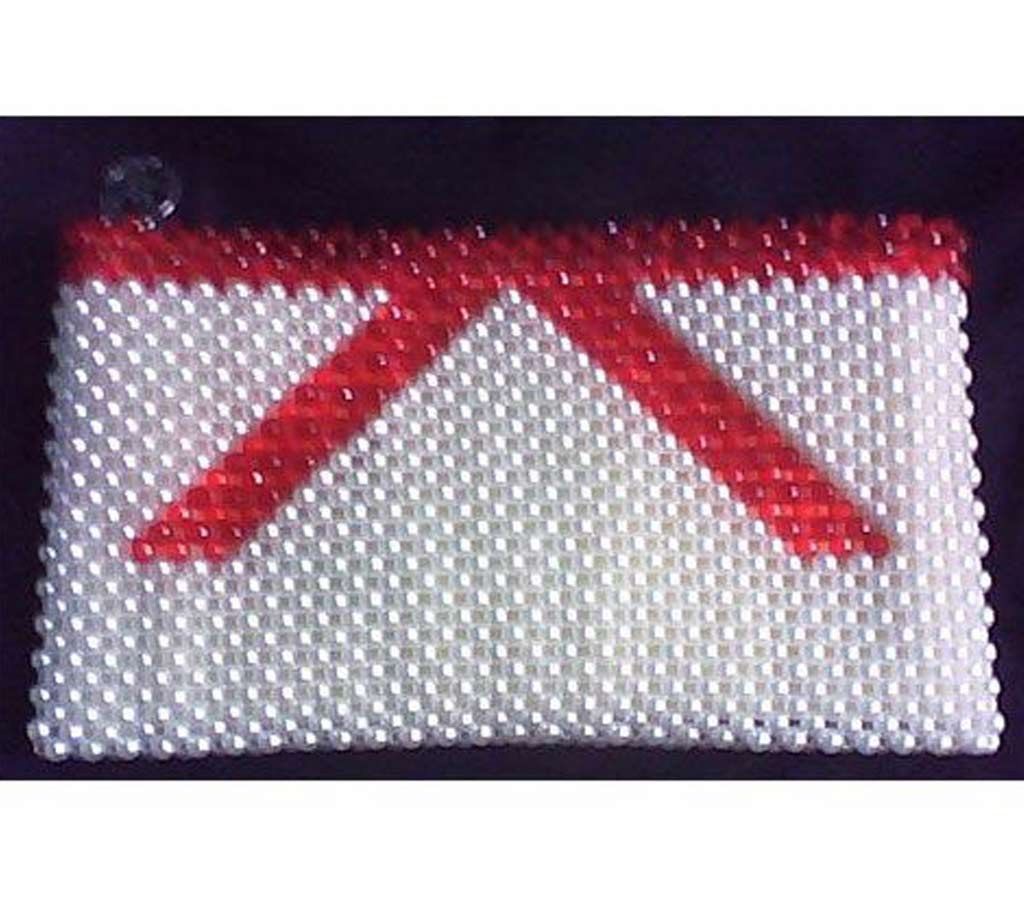Red&white puti ladies Purse