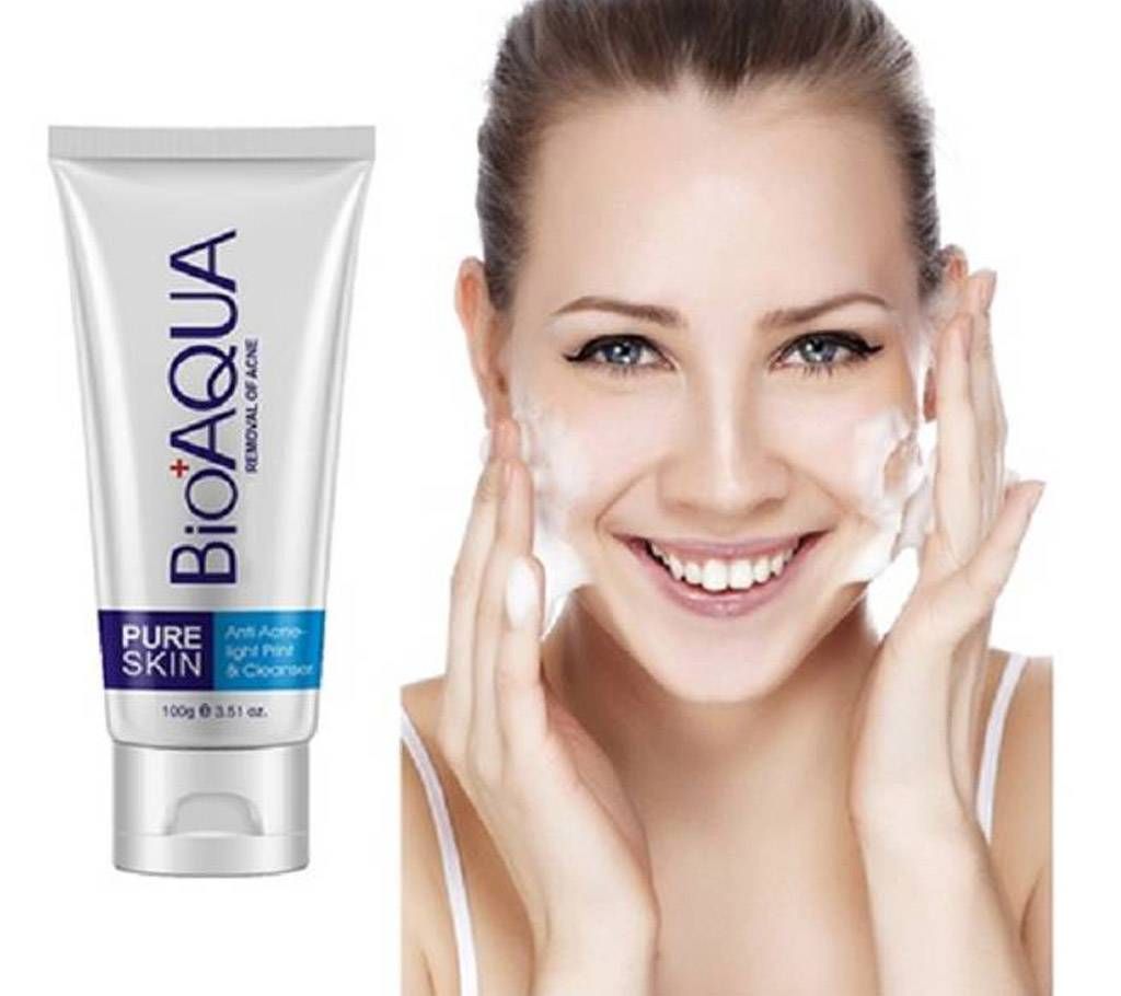 BIOAQUA Pure Skin Acne Face Wash 100g China