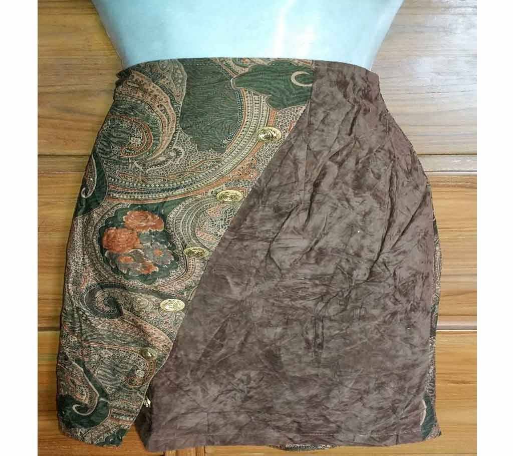 Ladies velvet skirt 