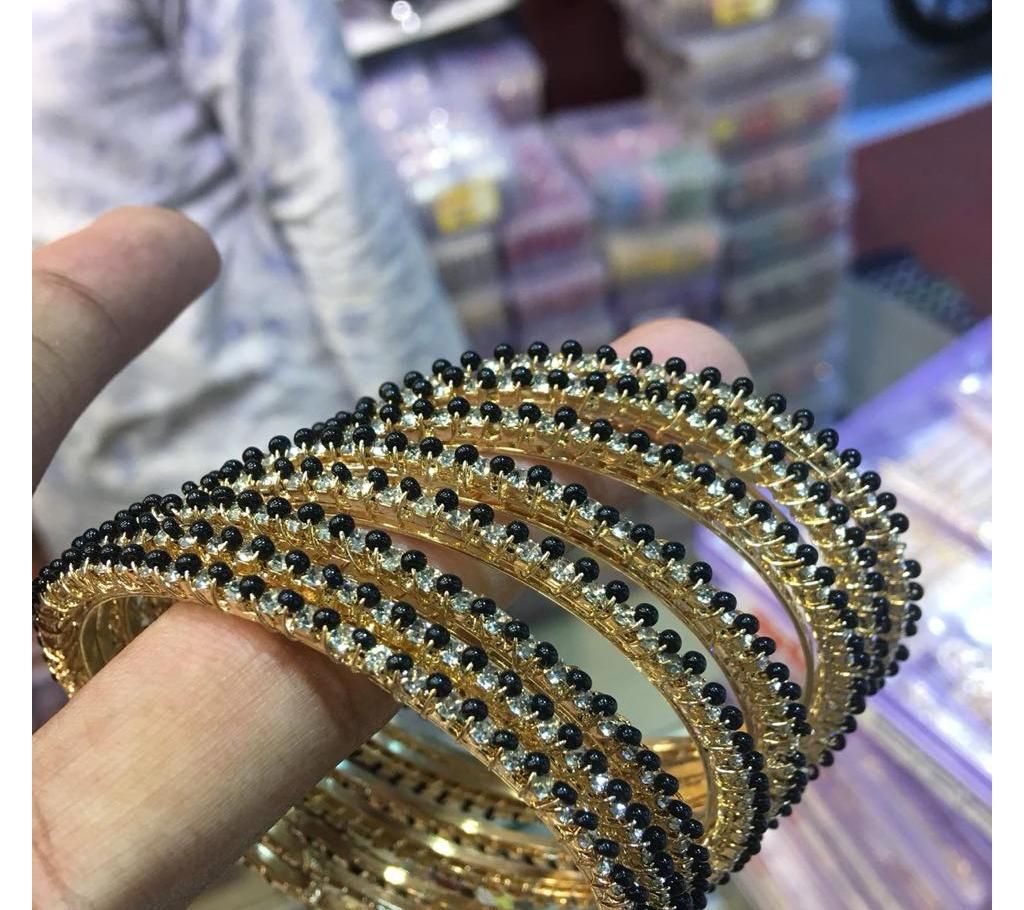 Black Stone Setting Bangles