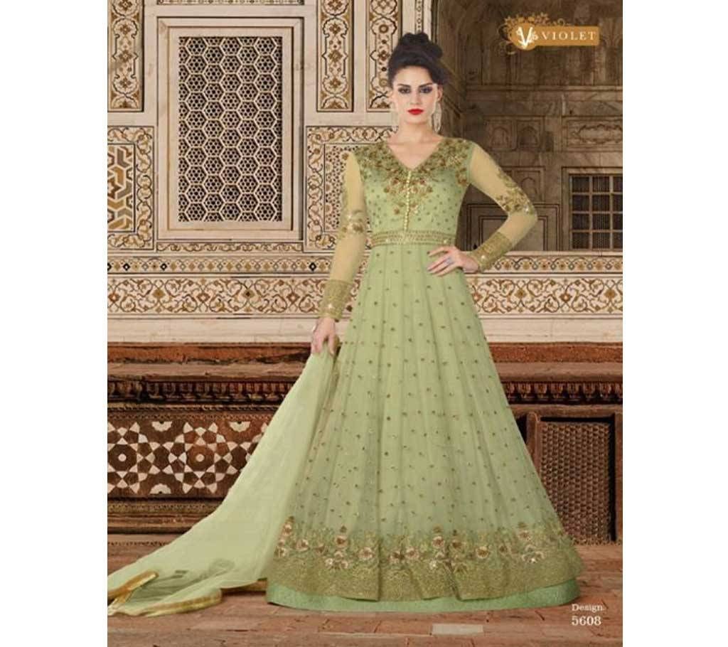 Swagat Violet Snow White Un-stitched Georgette Three Piece (Copy)