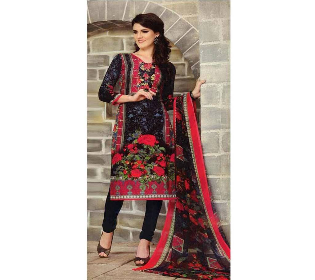 Shafina Unstitched Cotton Three-pcs
