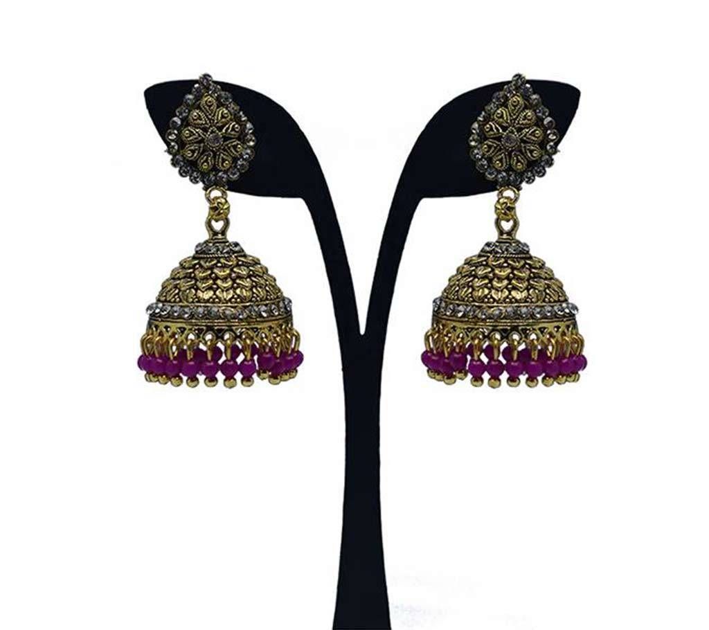 Multi color Pearl Indian Earring for Women