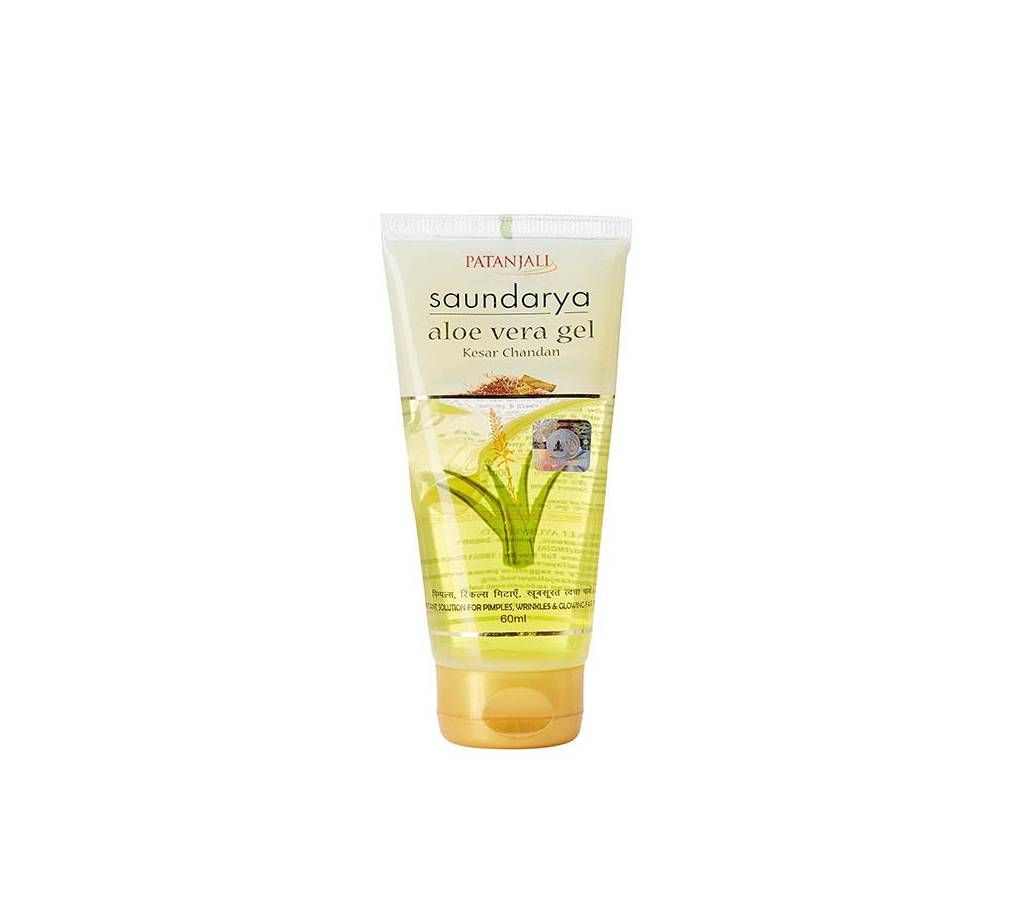 Patanjali Saundarya Alovera Gel, Kesar Chandan 60ml India 