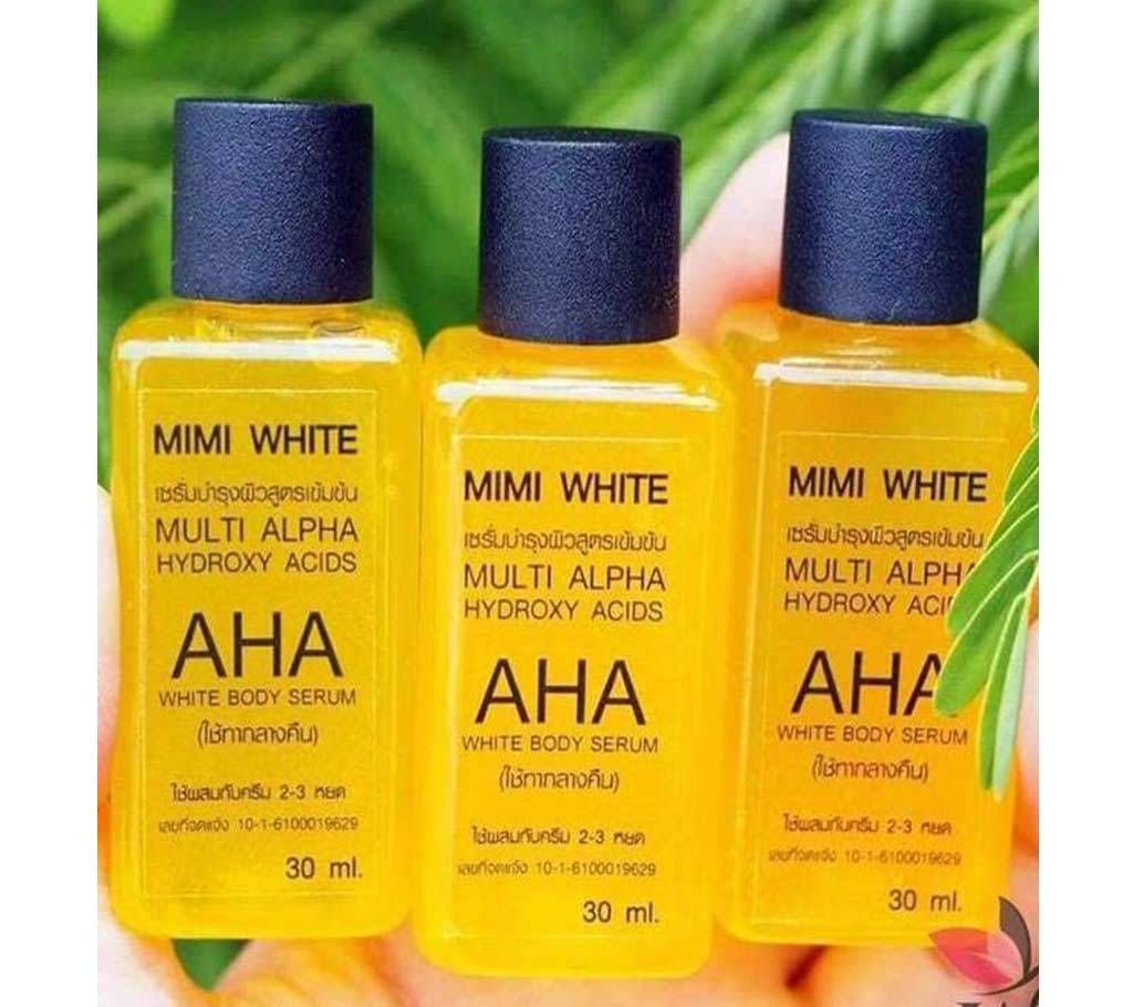 AHA + Vitamin C Dark skin mini whitening bleach bleaching mix cream lotion 30ml  Thailand