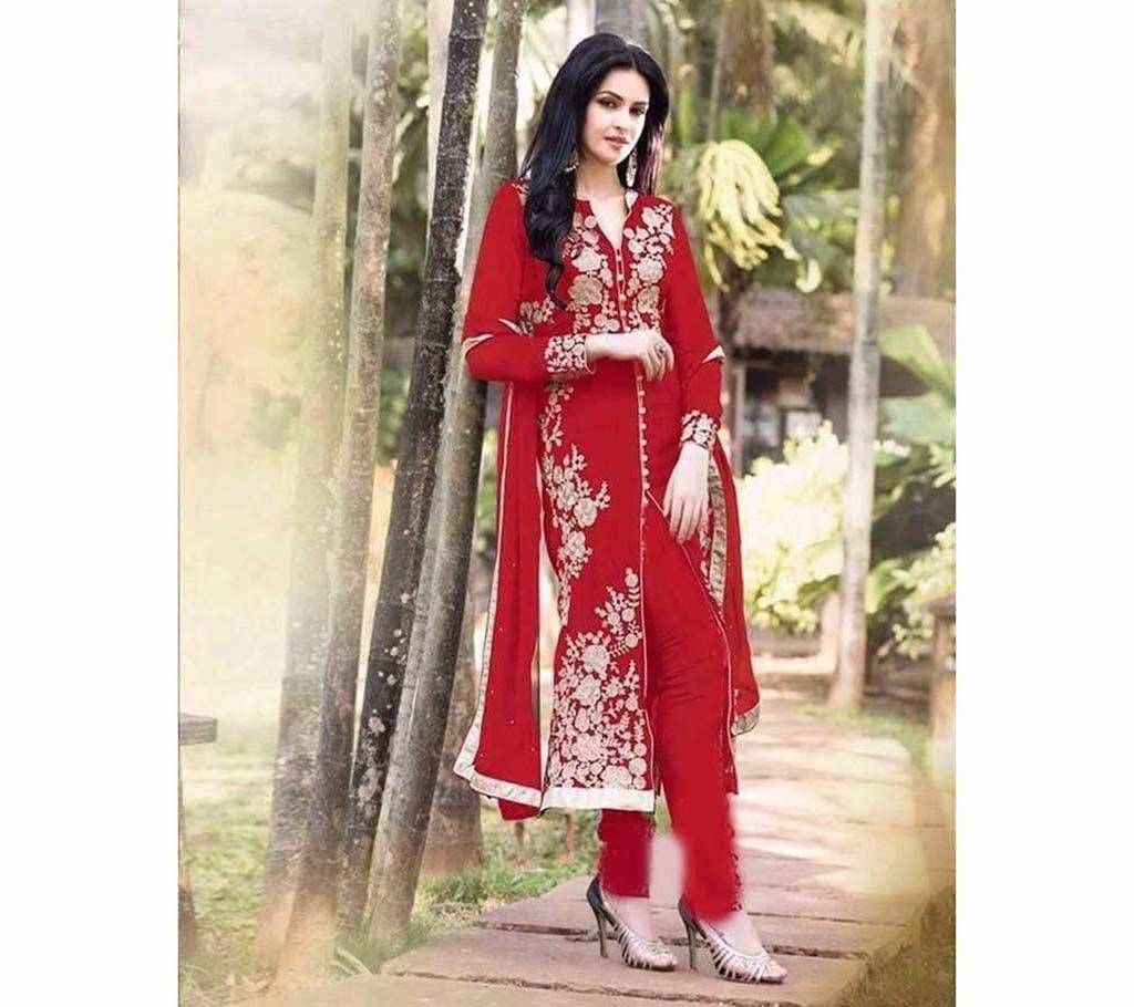 Unstitched Georgette Embroidery Three Pcs - Copy