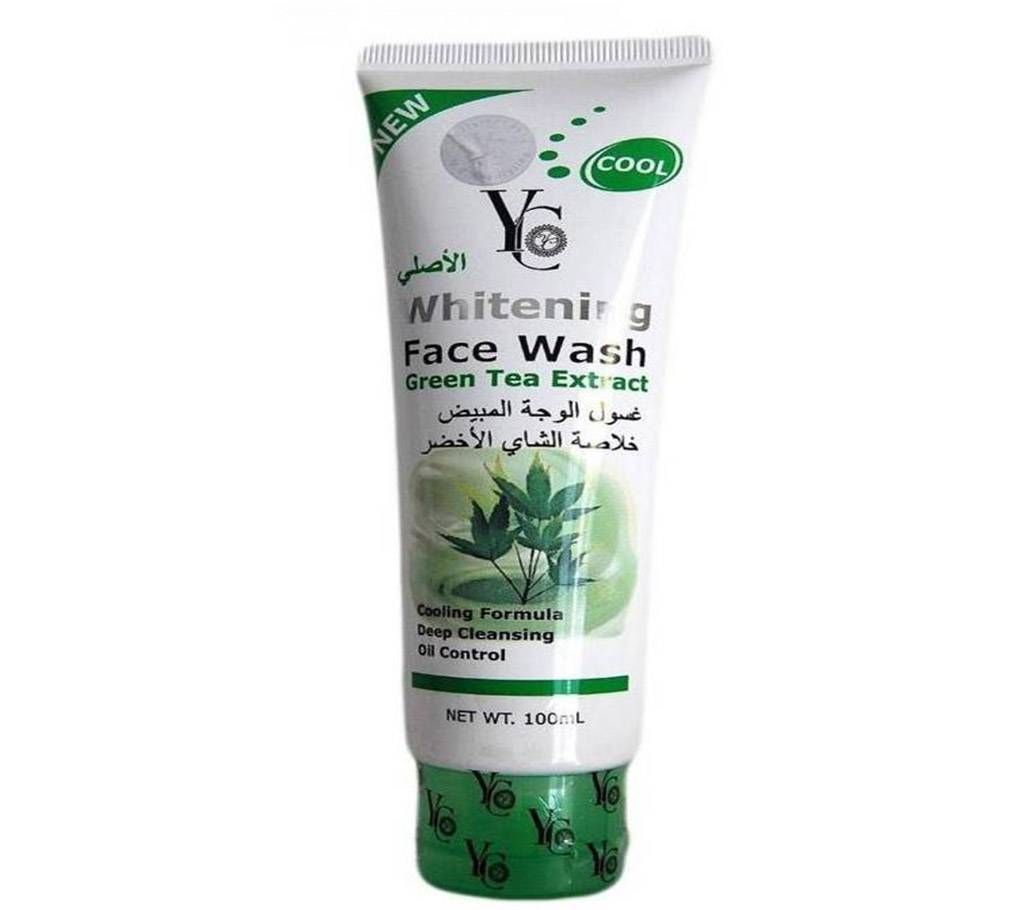 Yong Chin Whitening Face Wash With Green Tea Extract  100ml Thailand