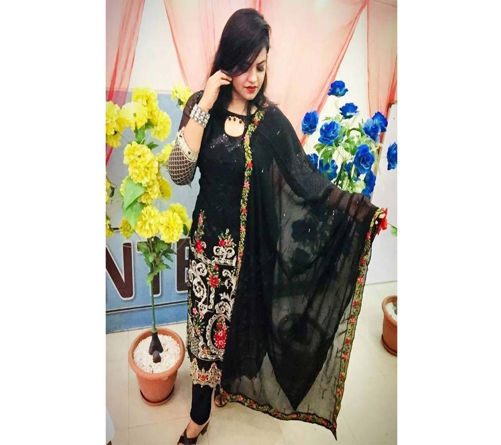 Original Pakistani Chiffon Collection By AS Designer Unstitched Chiffon Three-piece