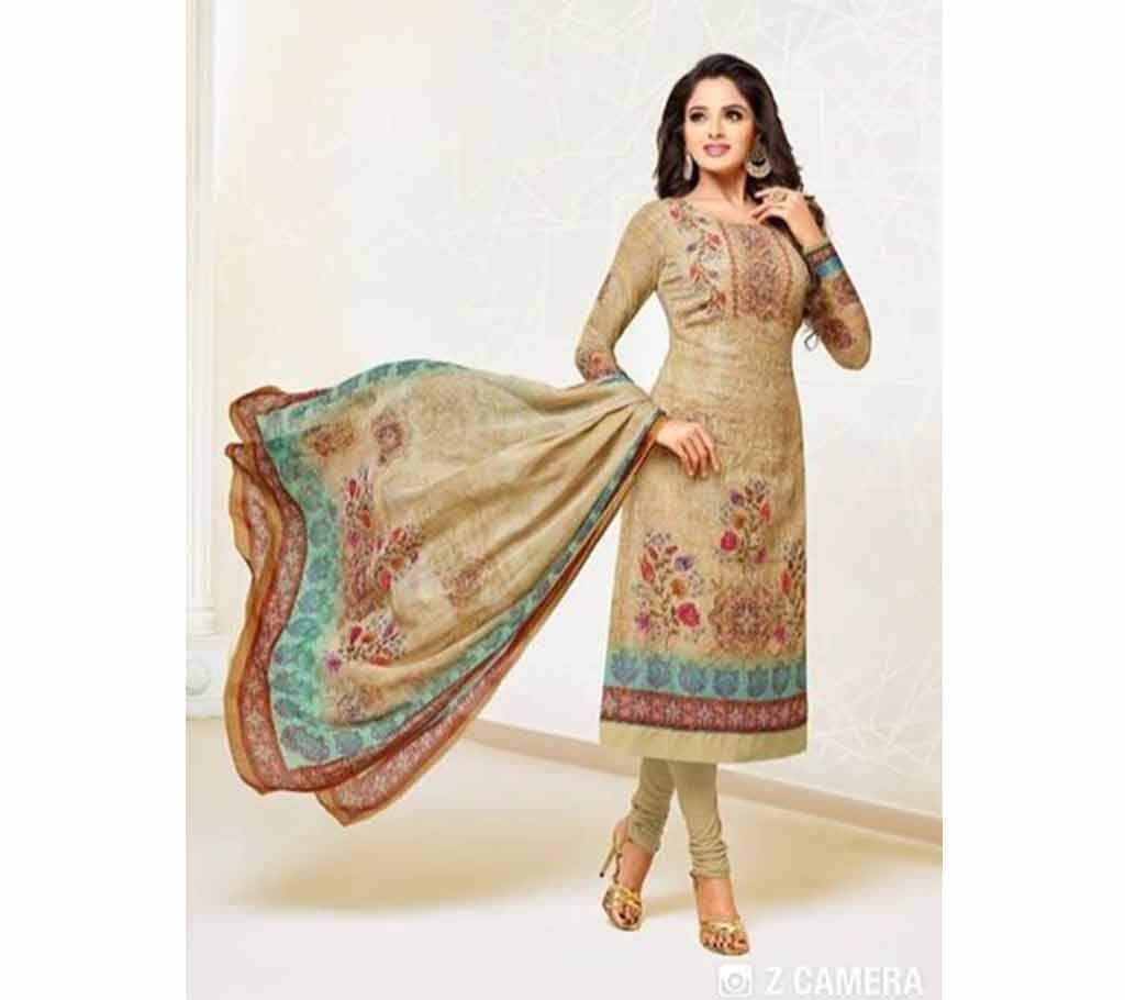Flora Unstitched Georgette Embroidery Three-Piece