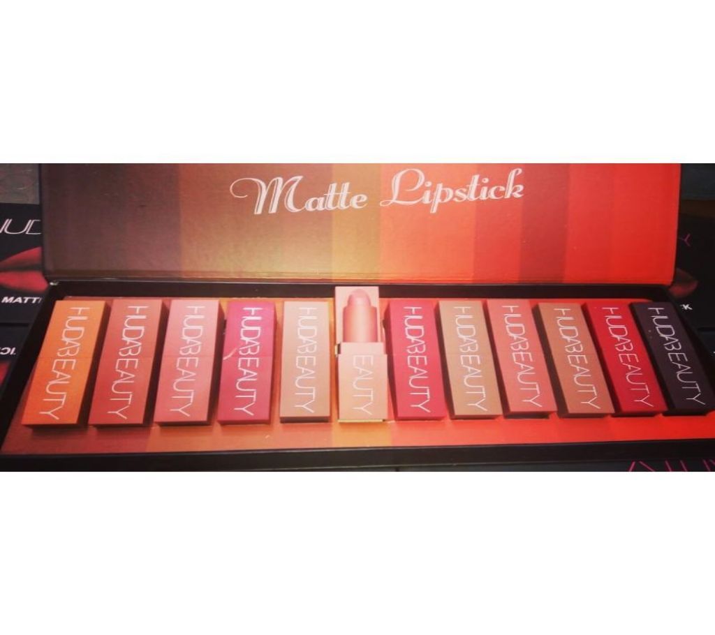 Huda Beauty Matte Lipstick 12 Piece Set (UAE)