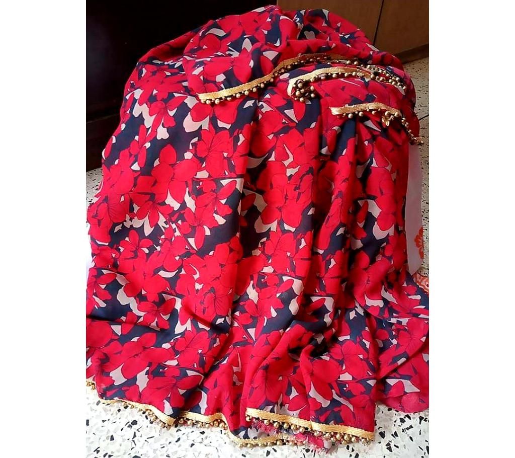 Daimond jorjet sari with laise