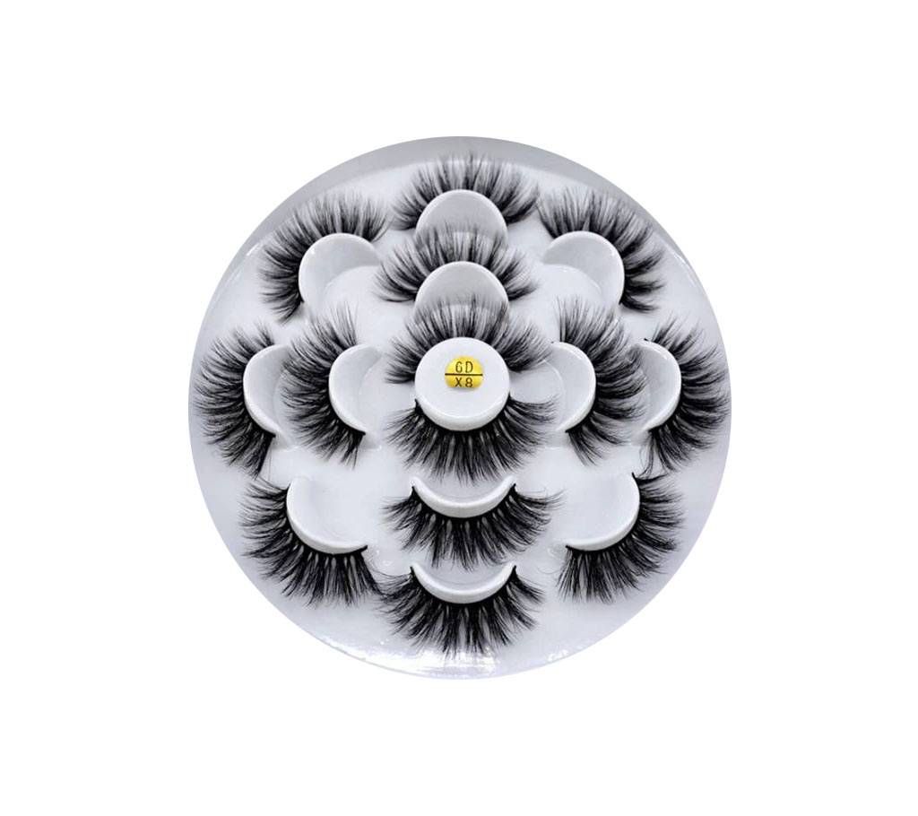 7 pairs natural false eyelashes fake