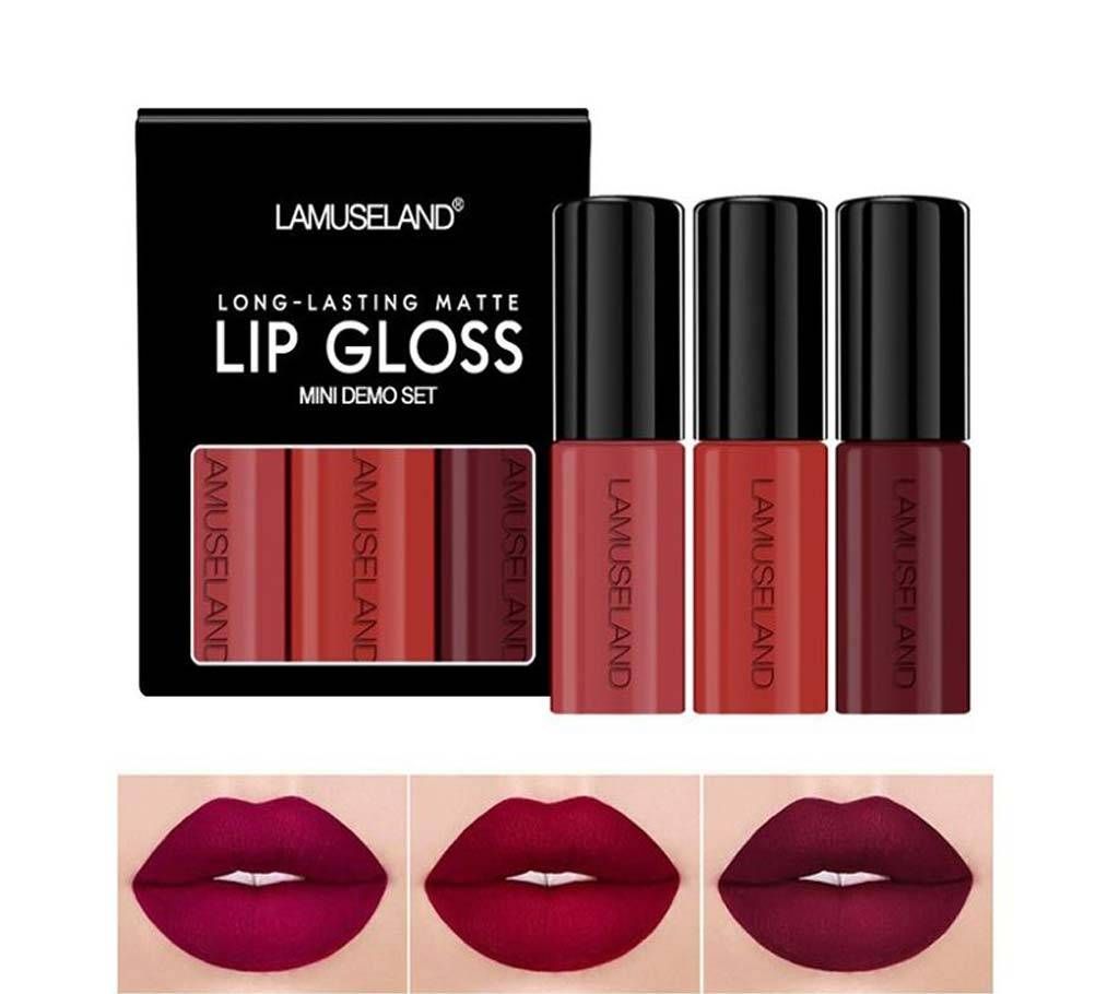 LAMUSELAND Brand Matte Liquid Lipstick Set Pigment Waterproof