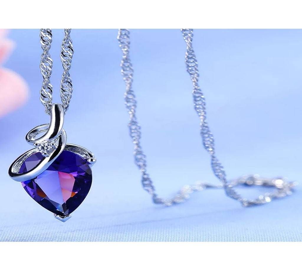 SHUANGR Women Crystal Rhinestone Drop Silver Color Chain Necklace Pendant For Women Jewelry Statement Bijouterie Gift