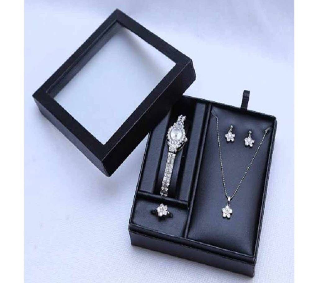 Metal & Cristal Jewelry Set