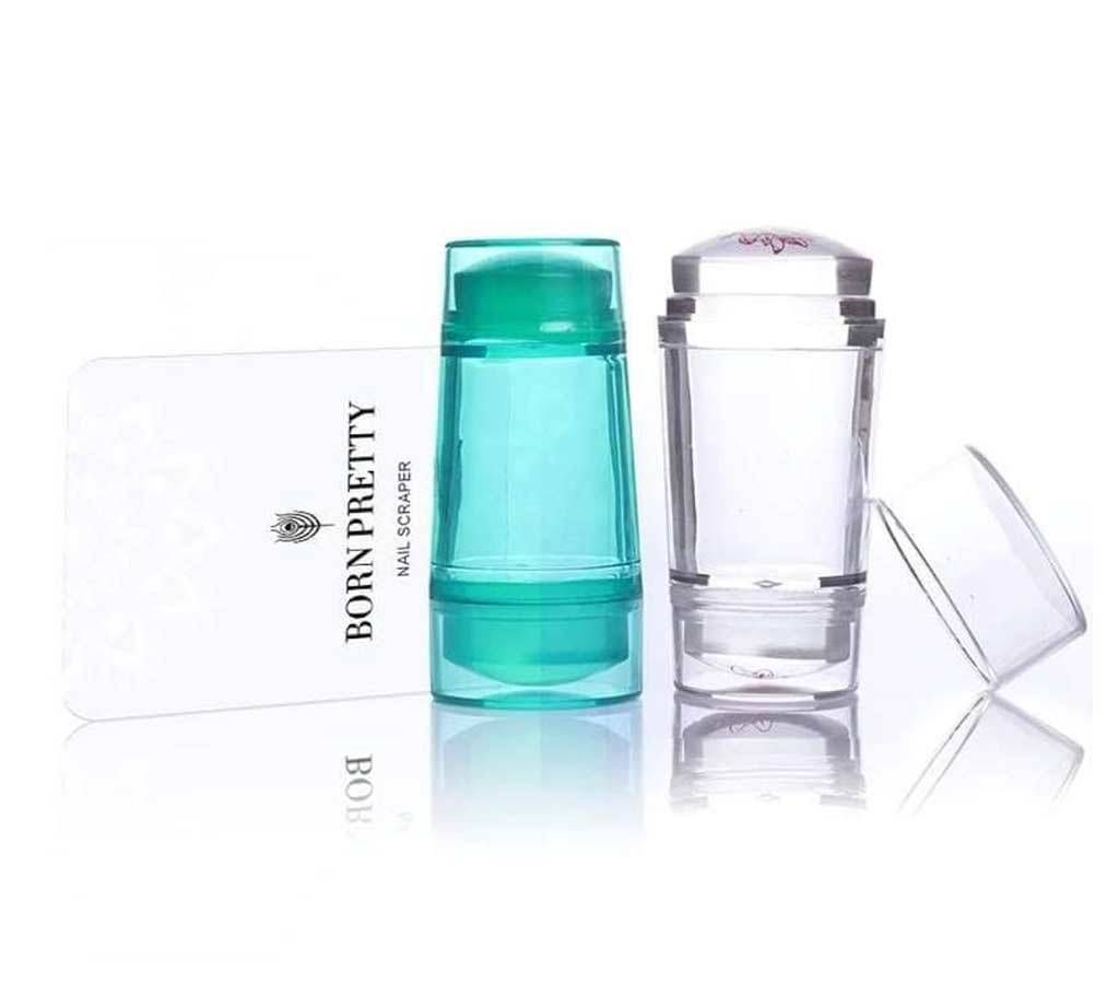 Born Pretty Double Head Stamper With Scraper Nail Art Tools