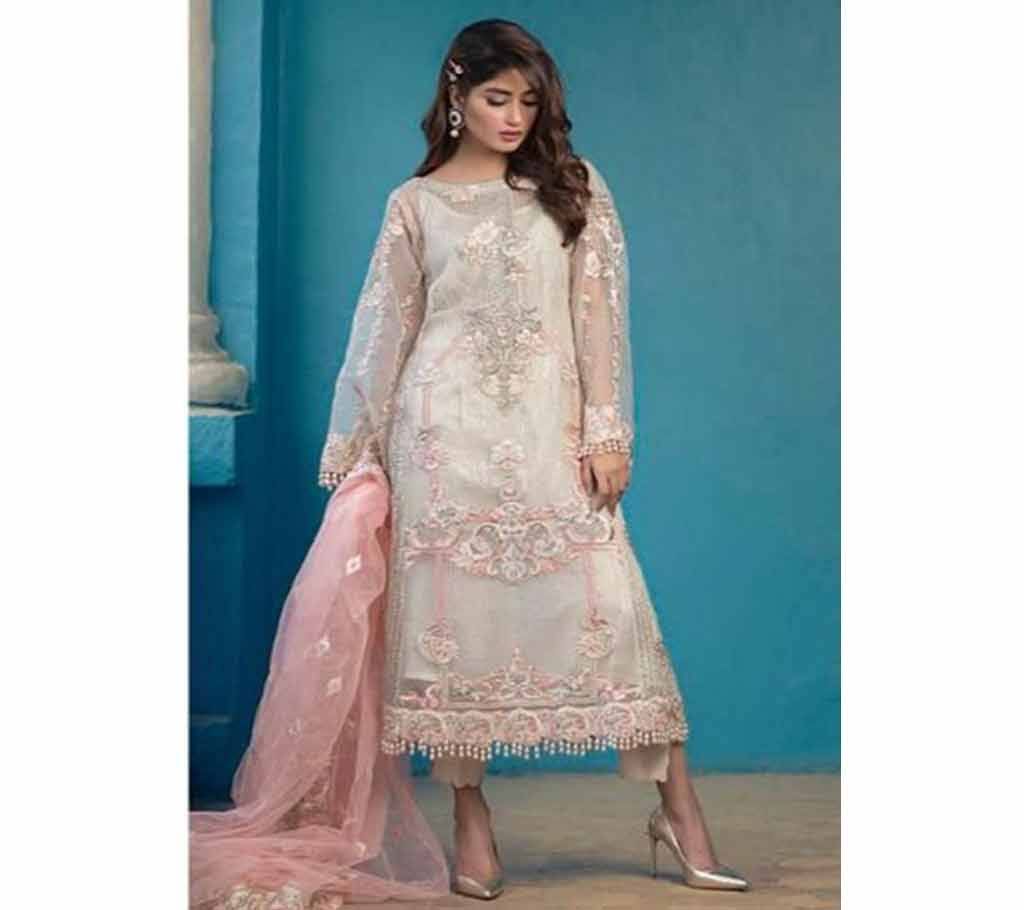 Unstitched Deepsy Imorzia Vol 11 - 900-205 - Cream Off White - ASI Georgette Suit