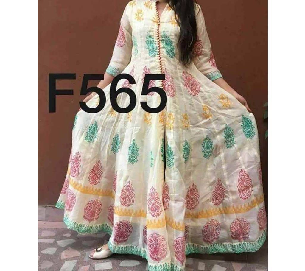 Long Cotton Kurti for Women 