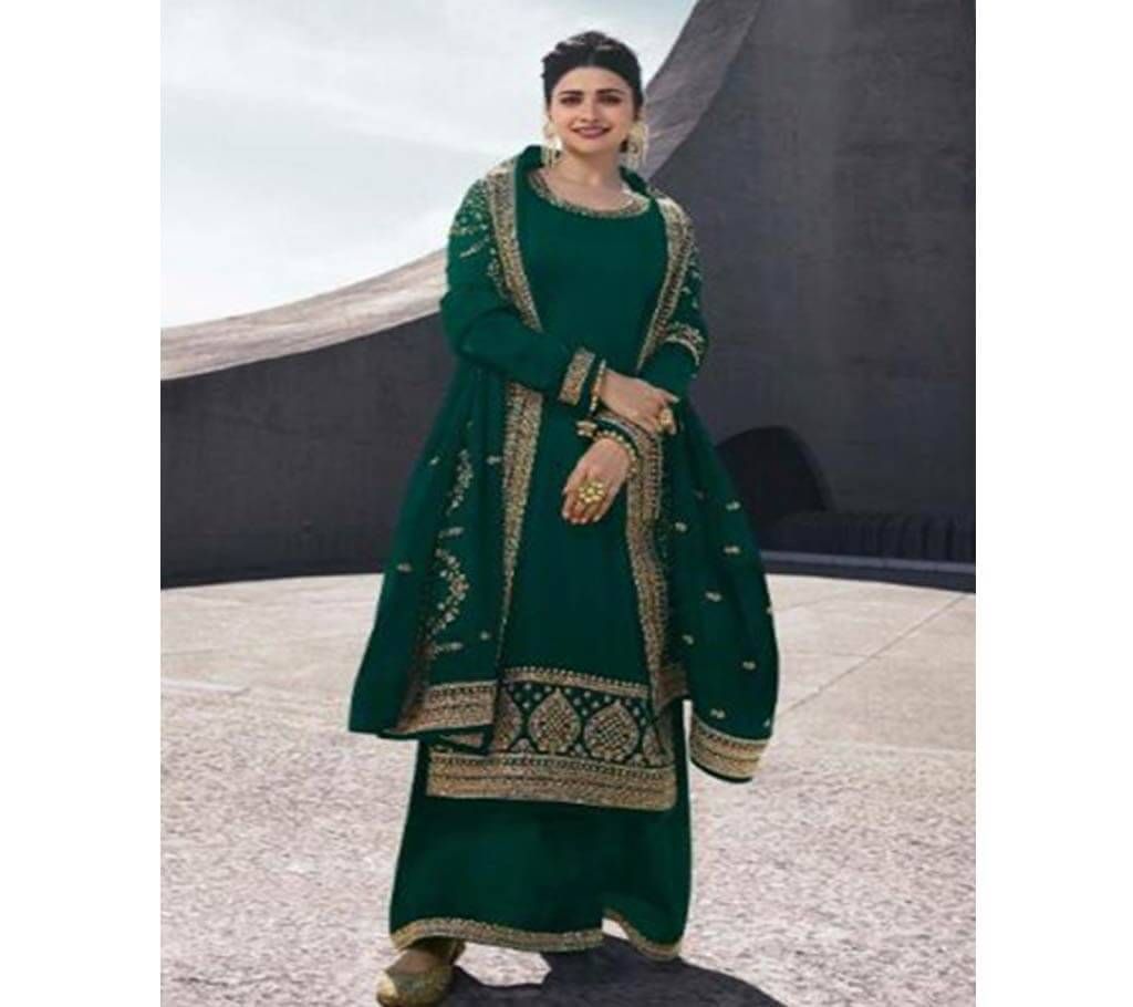 
Unstitched Satin Georgette Salwar Kameez Fro Women 