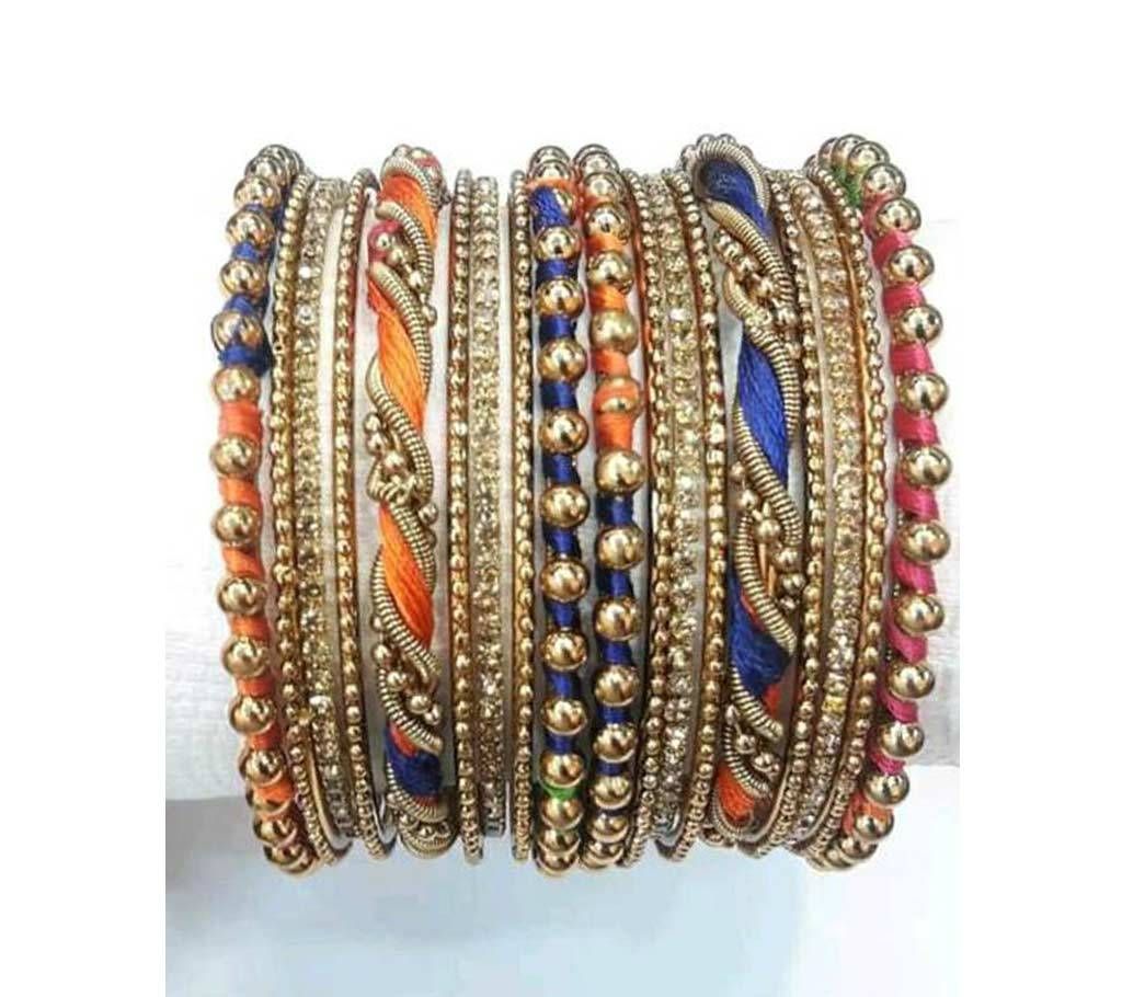 women multi colour bangles set 20 piece