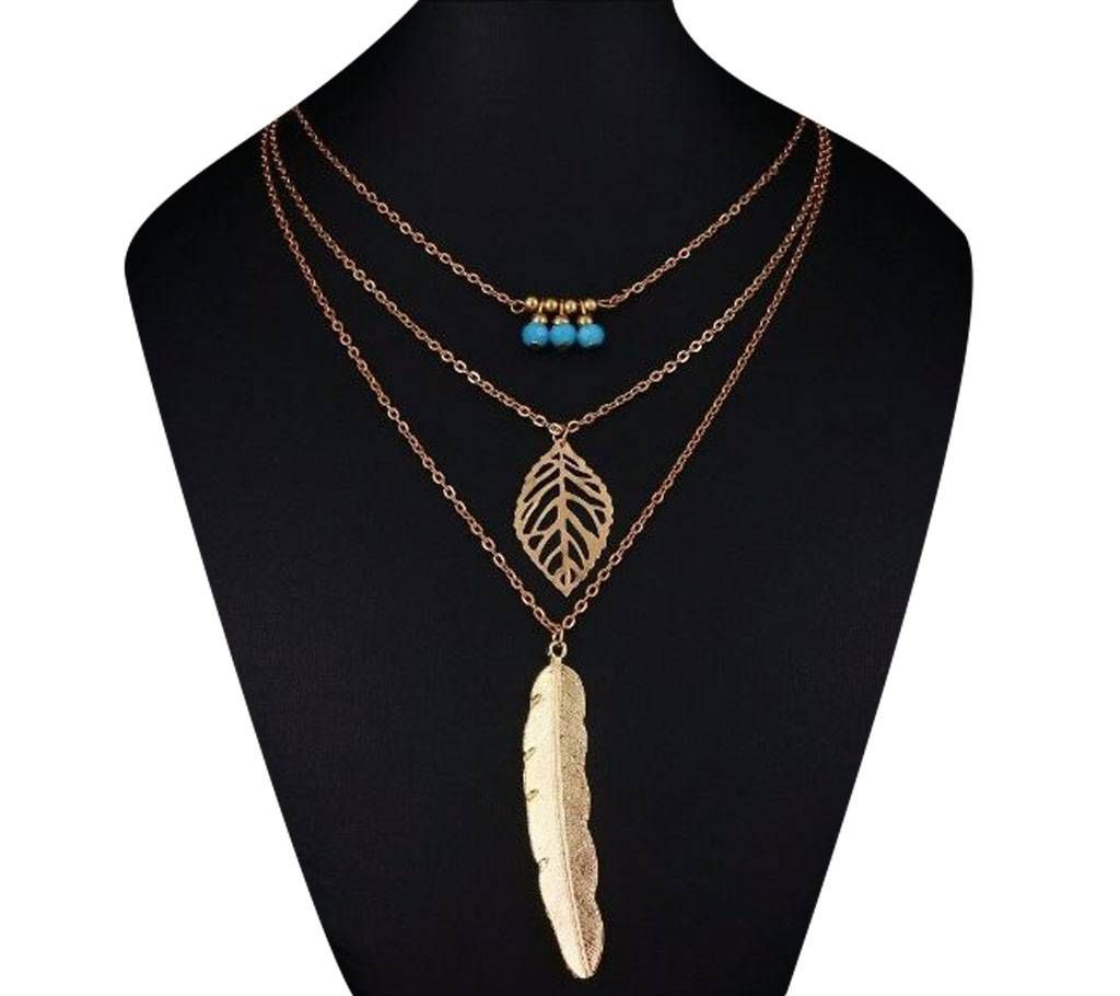 Multi-layer Vintage Leaf Necklace For Women