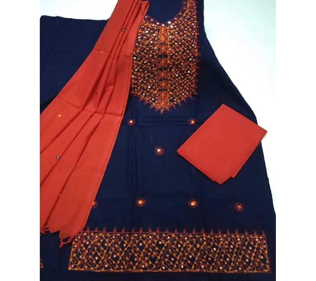 Unstitched Ary Hand work with Ambrodary Shalwar Kameez for Women-20