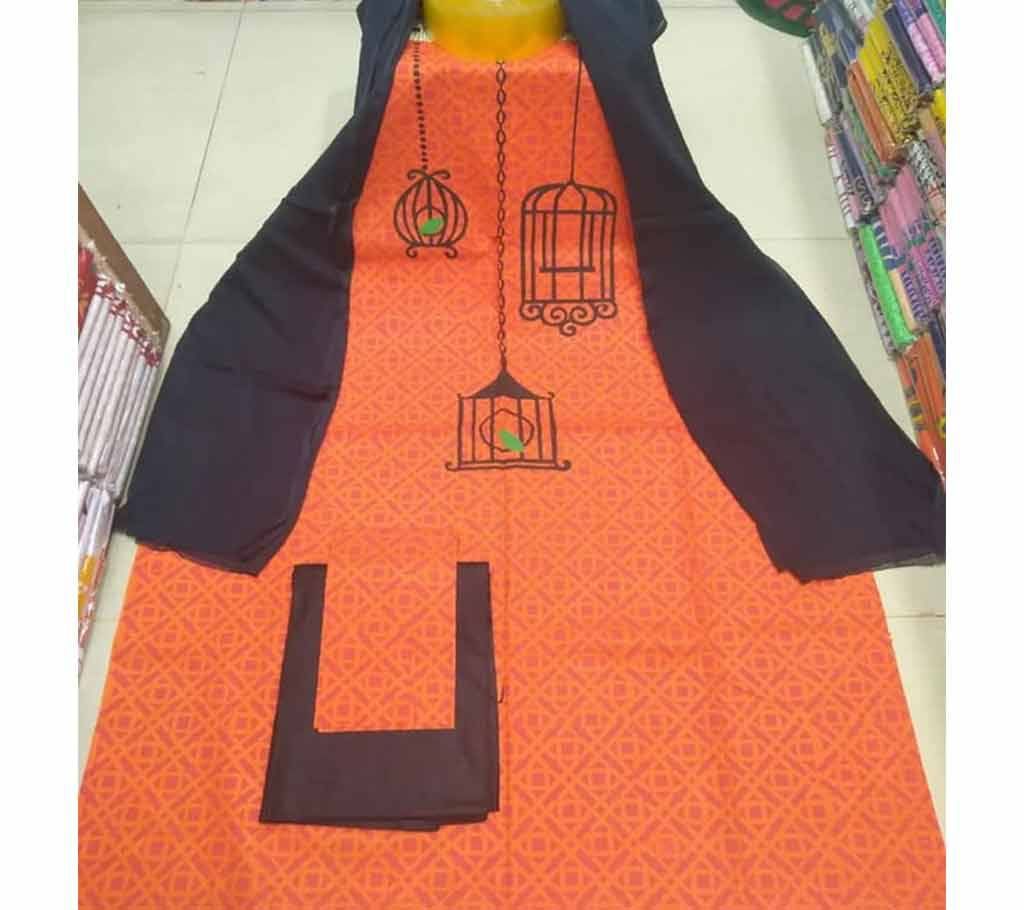 Rajdhani Voil Cotton Block Printed Shalwer Kameez for Women-18