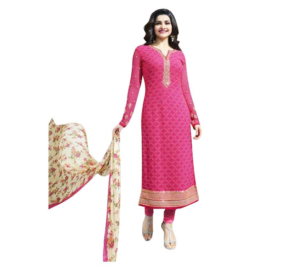 Semi-Stitch Embroidery Georgette Dress (Copy)