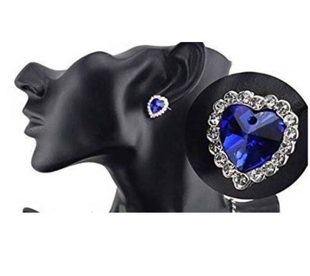 crystal un rhinestone setting ear ring 