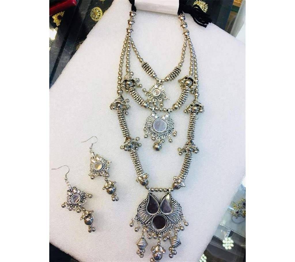 Zinc Alloy Tribal Necklace Set