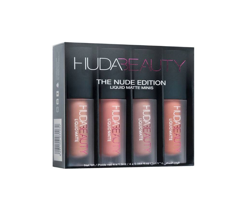 Huda Beauty NUDE Edition Lipstick-4 pcs (Malaysia)