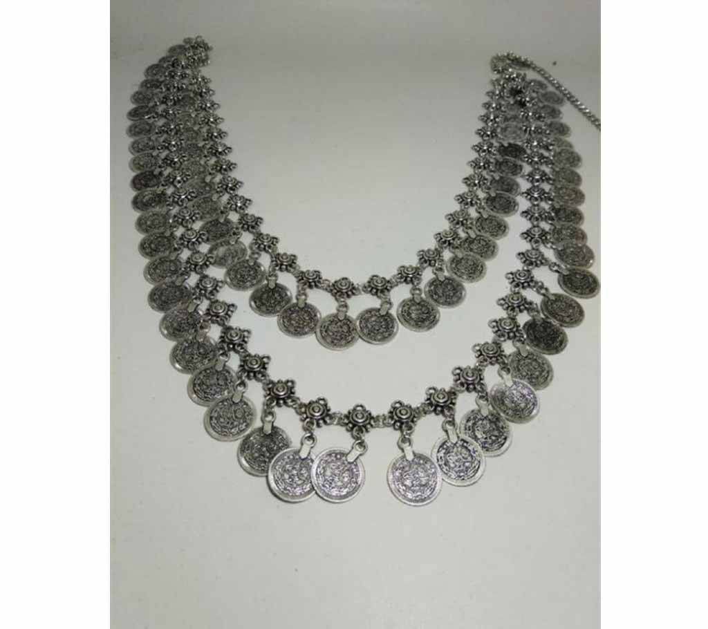 2 Layer coin necklace set