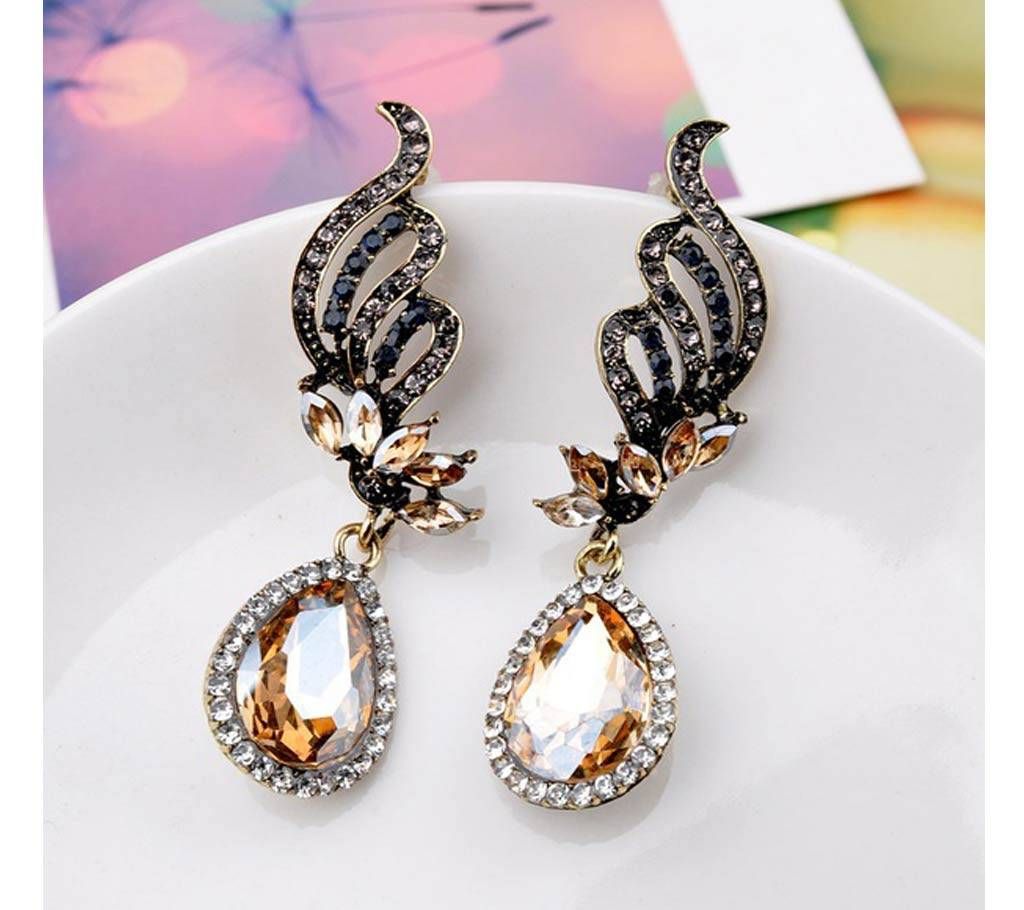 Chia Fashion Wings of the angel Long stud Vinatge Earrings (by Pink Point - CHIA44)