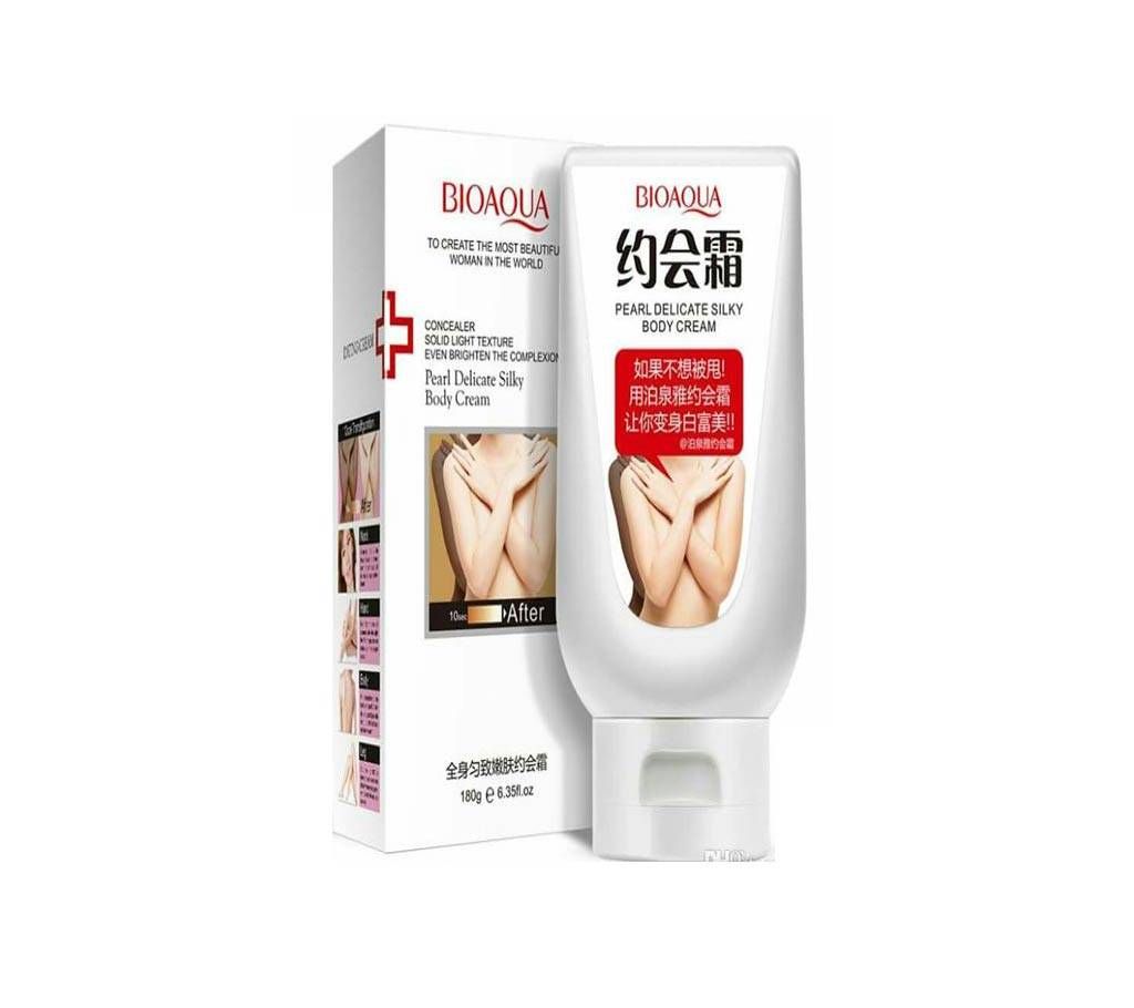 BIOAQUA Pearl Delicate Silky Body Whitening Cream 180ml - China