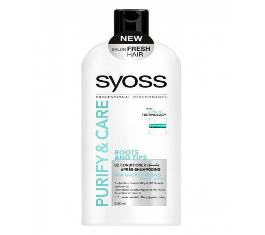 SYOSS Purify & Care Roots & Tips Conditioner - 500ml- Tunisia