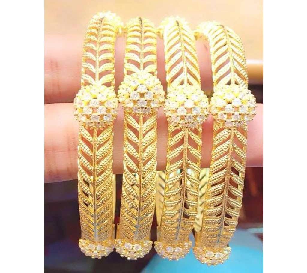 Golden Zinc Alloy Bangles 