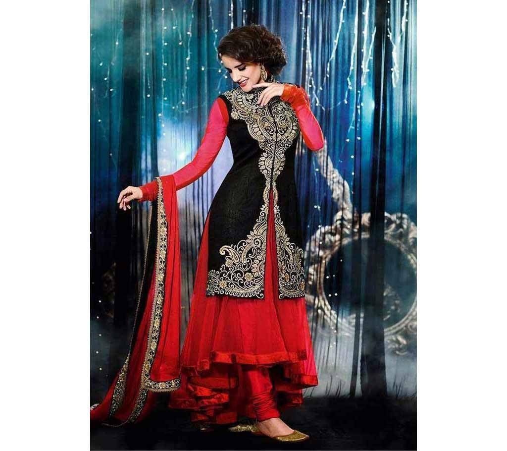Semesticated Georgette Embroidery Long Dress