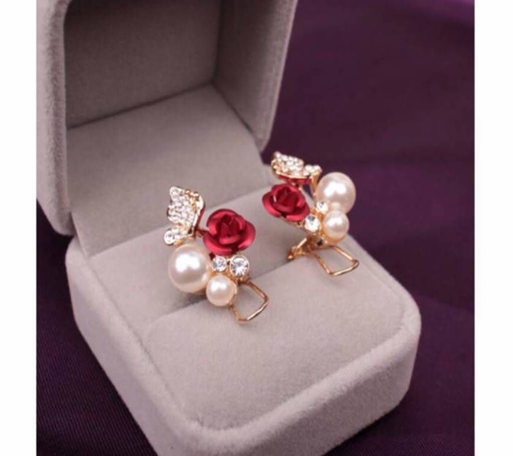  Pearl Gold Color Earrings