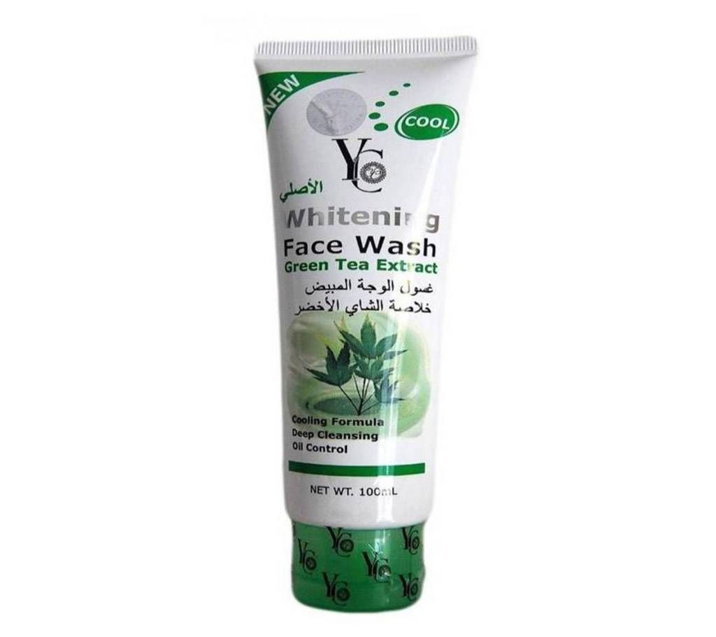 Yong Chin Whitening Face Wash With Green Tea Extract 100 Ml Thailand